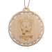 Wooden Christmas Bauble personalised for child Wooden Christmas Bauble personalised for child