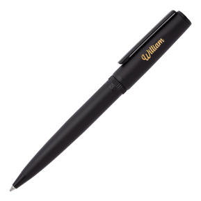 Engraved black Hugo Boss Gear Matrix ballpoint pen