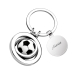 Engraved football-shaped keyring Engraved football-shaped keyring