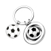 Engraved football-shaped keyring Engraved football-shaped keyring