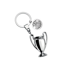 Engraved trophy-shaped keyring