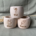 Engraved wooden napkin ring – cosmos design Engraved wooden napkin ring – cosmos design
