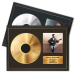 Framed poster - Gold or Platinum Record with photo Framed poster - Gold or Platinum Record with photo