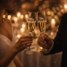 Gift box with 2 Wedding champagne flutes Gift box with 2 Wedding champagne flutes