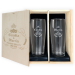 Gift Set of 2 Beer Glasses with Personalised Label