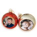Gold Christmas Bauble personalised with a photo