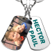 Keychain photo plaque with name double-sided Keychain photo plaque with name double-sided