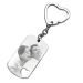 Keyring with heart and engraved photo Keyring with heart and engraved photo