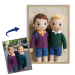Knitted doll portrait from a photo Knitted doll portrait from a photo