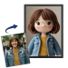Knitted doll portrait from a photo Knitted doll portrait from a photo