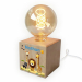 Filament Bulb Lamp Printed Safari