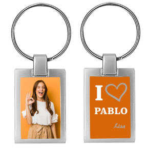 Love photo keyring