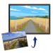 Illustrated landscape in flat design based on a photo Illustrated landscape in flat design based on a photo
