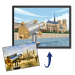 Illustrated landscape in flat design based on a photo Illustrated landscape in flat design based on a photo