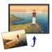 Illustrated landscape in flat design based on a photo Illustrated landscape in flat design based on a photo