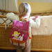 Personalised backpack with child and rabbit Personalised backpack with child and rabbit