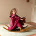 Personalised bath cape for children – Raspberry Mouse Personalised bath cape for children – Raspberry Mouse