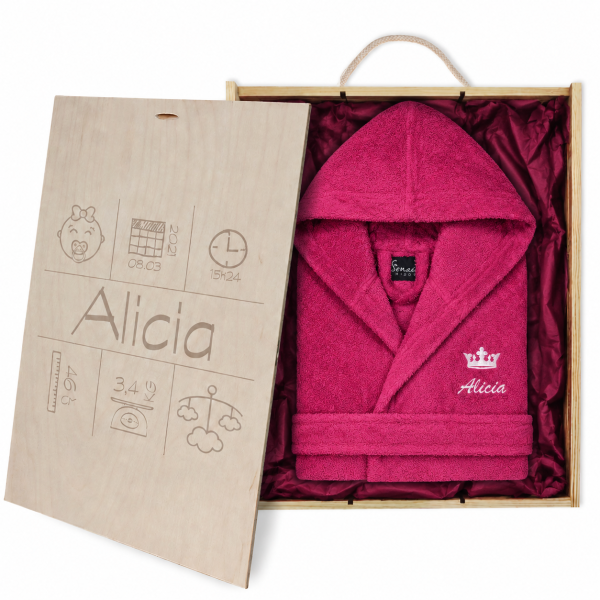 Personalised bathrobe set 2 to 12 years