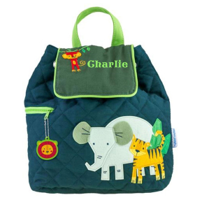 Personalised children's backpack with a savannah theme
