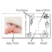 Personalised Double Frame for Birth or Christening Personalised Double Frame for Birth or Christening