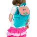 Personalised Floral backpack - with embroidered name