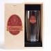 Personalised Lion beer glass with colour printing