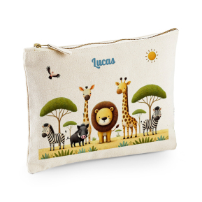 Personalised multi-purpose pouch safari