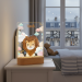 Personalised night light with clouds and animals