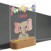 Personalised nightlight with balloons and animals Personalised nightlight with balloons and animals
