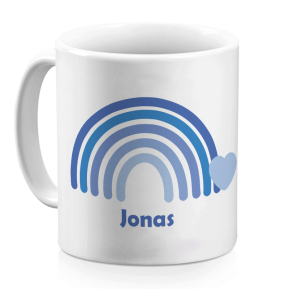 Personalised rainbow mug