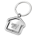 Personalised rotating house keyring