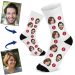 Personalised socks with illustrated faces