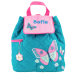 Personalised turquoise butterfly backpack