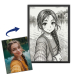 Personalised vintage manga-style portrait Personalised vintage manga-style portrait