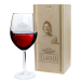 Personalised wine glass with name and photo box
