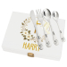 Baptism box and its personalised cutlery Baptism box and its personalised cutlery