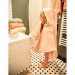 Personalised bath cape for children – Pink Rabbit Personalised bath cape for children – Pink Rabbit
