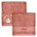 Personalised children's towel 70 x 140 cm � Marsala Squirrel