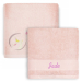 Personalised children's towel 70 x 140 cm � Pink Bunny