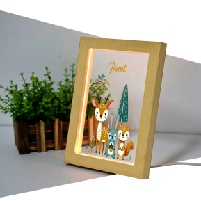Personalised enchanted forest LED frame