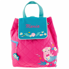 Personalised pink siren backpack