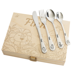Personalised savannah cutlery for children