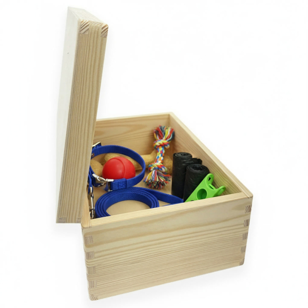 Engraved dog storage box