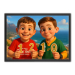 Photo montage for a 3D animation-style portrait Photo montage for a 3D animation-style portrait
