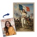 Portrait of a woman transformed into a historical figure Portrait of a woman transformed into a historical figure