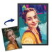 Portrait in the style of pop art WPAP based on a photo Portrait in the style of pop art WPAP based on a photo