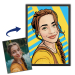 Pop art comic-style portrait from a photo Pop art comic-style portrait from a photo