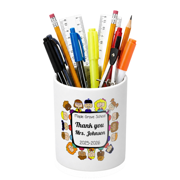  Personalised pencil pot Thank You Teacher