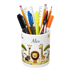 Personalised Safari pencil pot