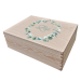 Printed keepsake box flower wreath Printed keepsake box flower wreath